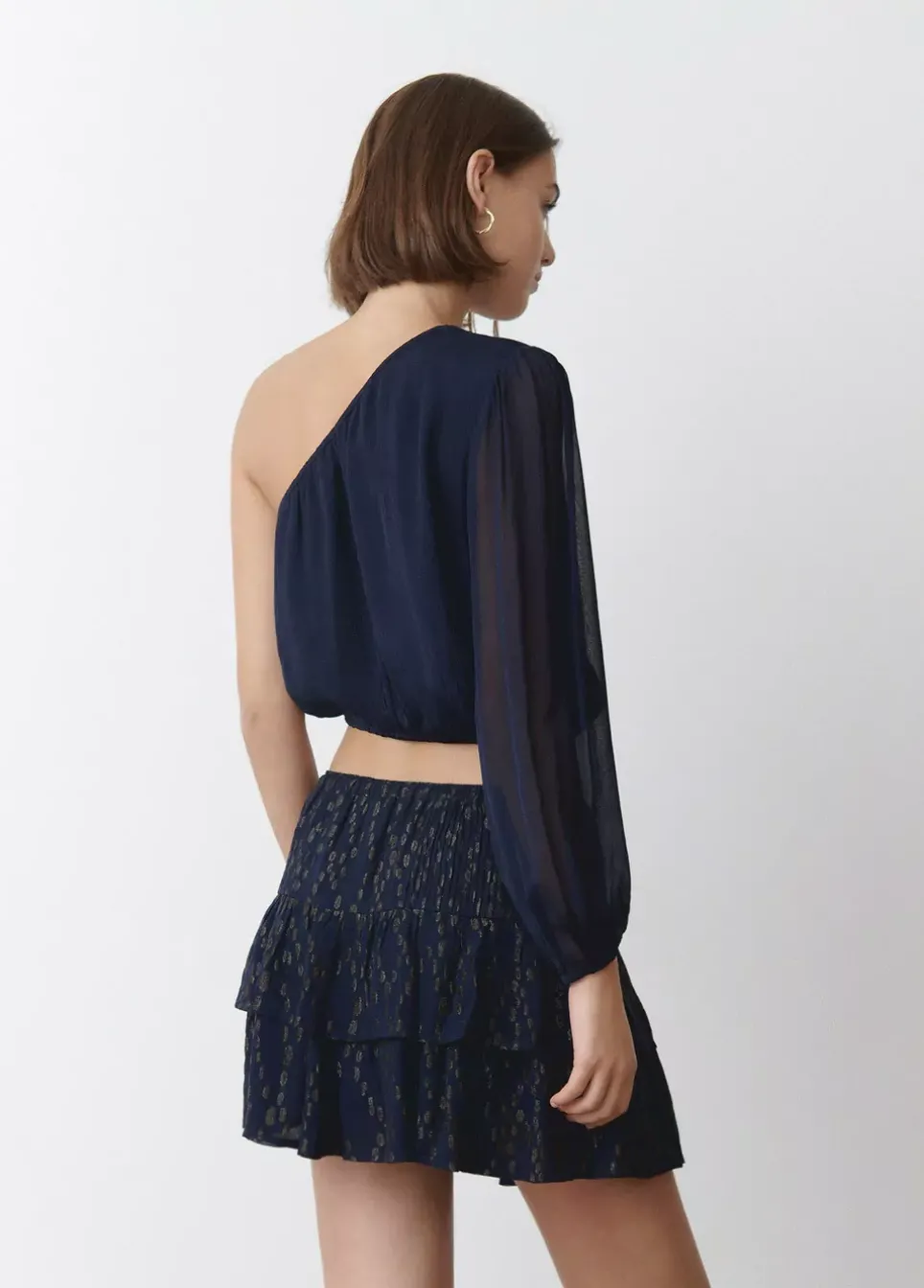 Blusa Asimetrica Choker