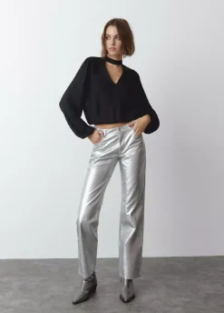 Blusa Lisa Con Chocker