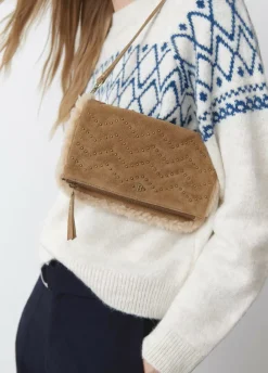 Bolso Doblefaz Acolchado Tachas Piel