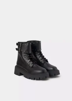 Bota Acordonada Tachas