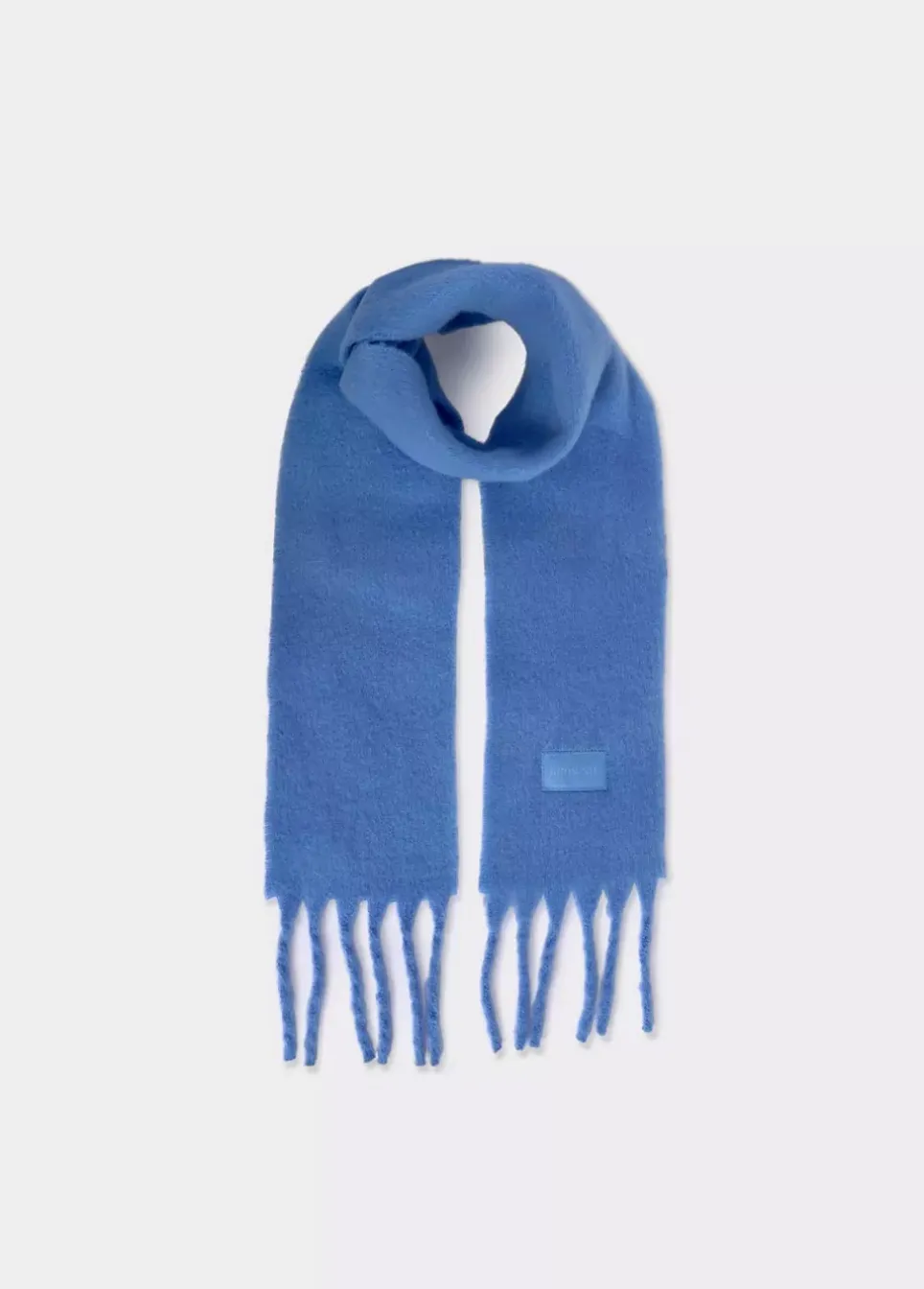 Bufanda Gruesa Estrecha Lisa Flecos