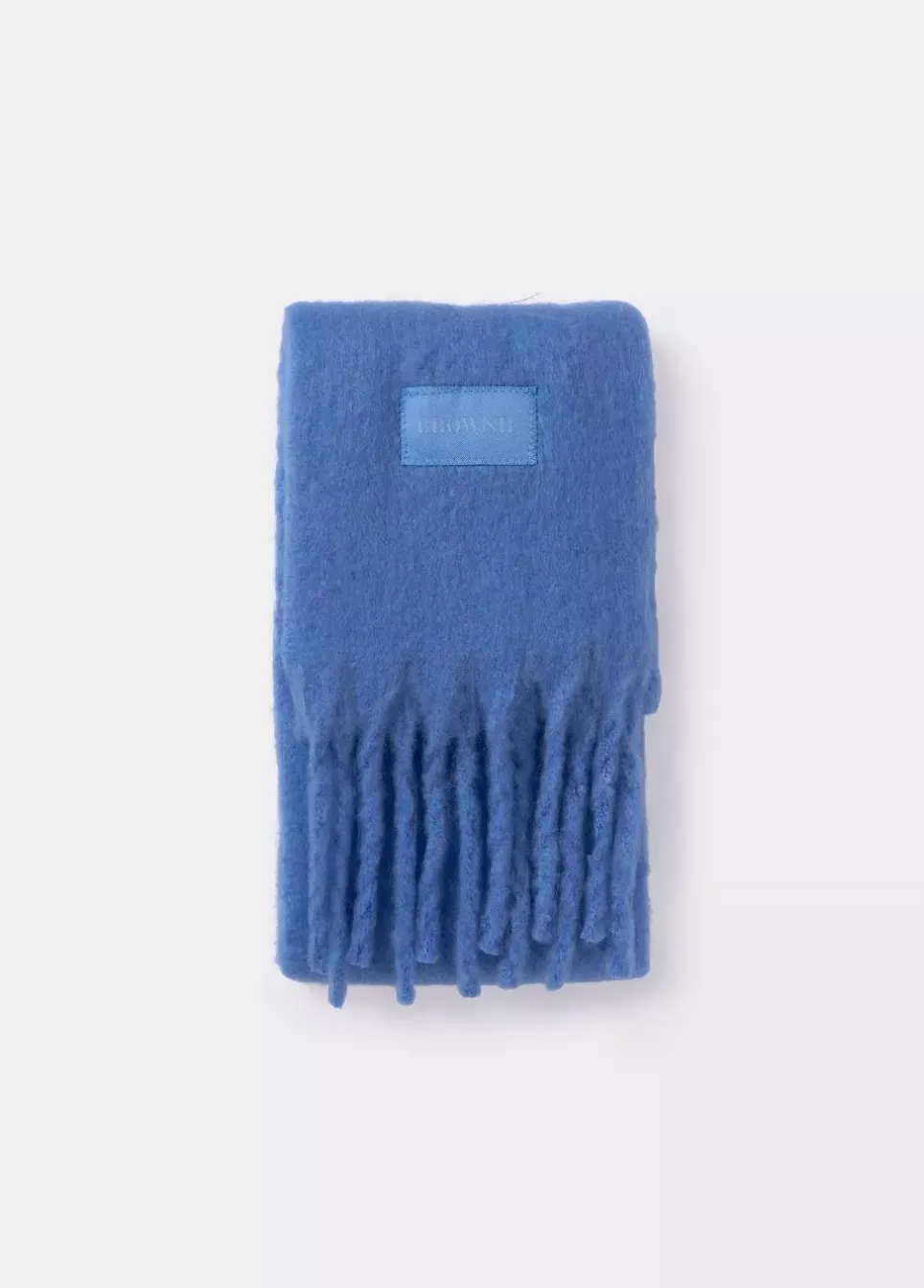 Bufanda Gruesa Estrecha Lisa Flecos