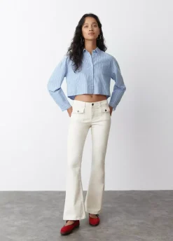 Camisa Cropped Rayas
