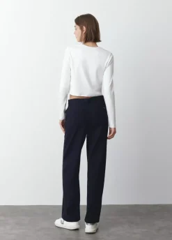 Camiseta Baby Tee Manga Larga