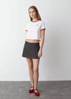 Camiseta Manga Corta Contraste