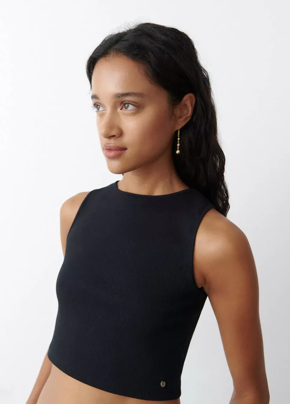 Camiseta Sin Manga Negra