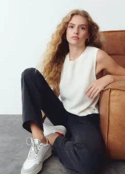 Chaleco Cuello Redondo Punto