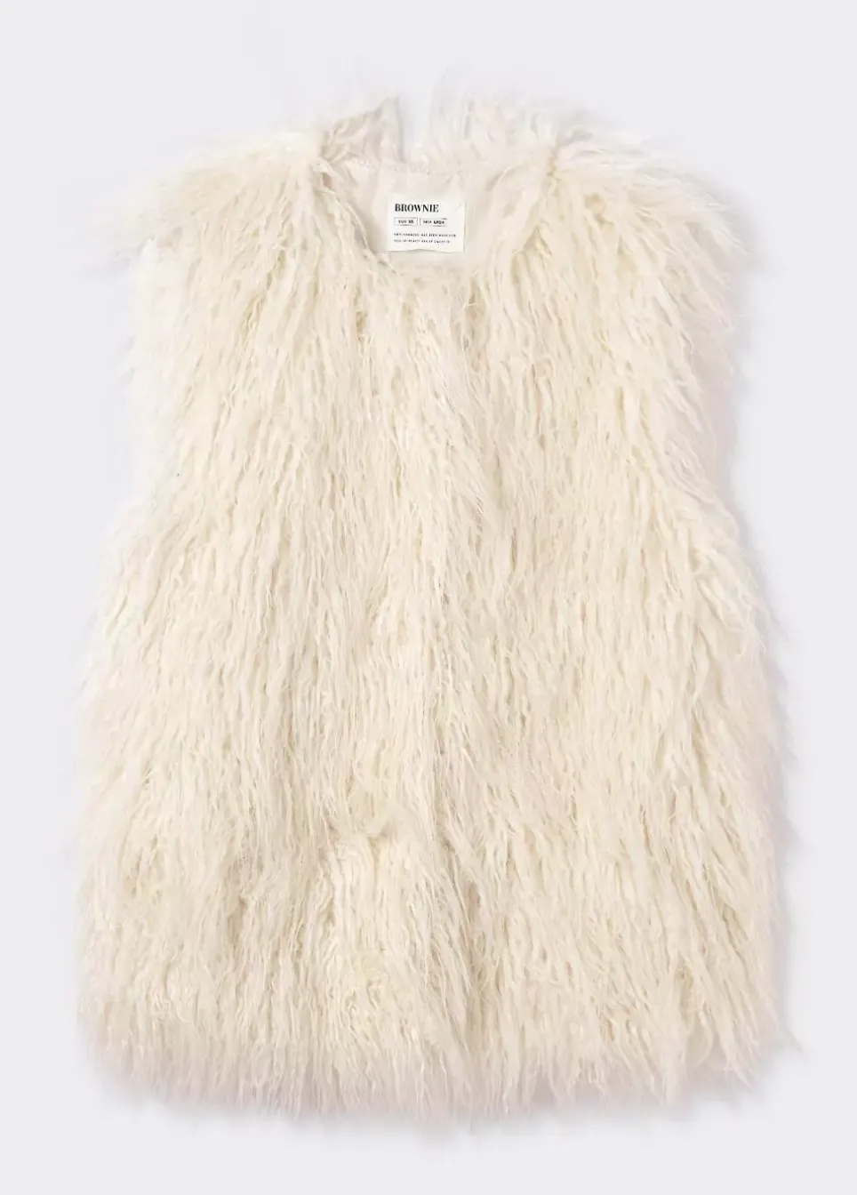 Chaleco Efecto Pelo Largo