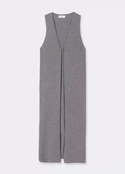 Chaleco Largo Punto Liso