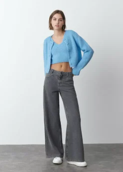 Chaqueta Punto Cuello Redondo