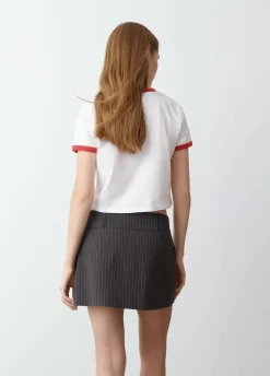 Falda Mini Tablas Raya Diplomatica