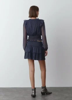 Falda Volantes Cintura Smock