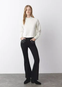 Jeans Campana Tachas