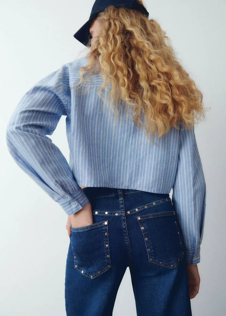 Jeans Culotte Tachas