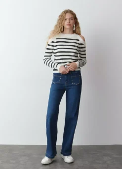 Jersey Aperturas Hombros Rayas