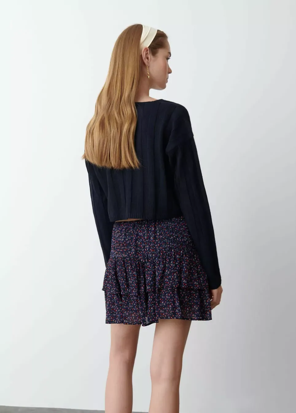 Jersey Cropped Cuello Pico