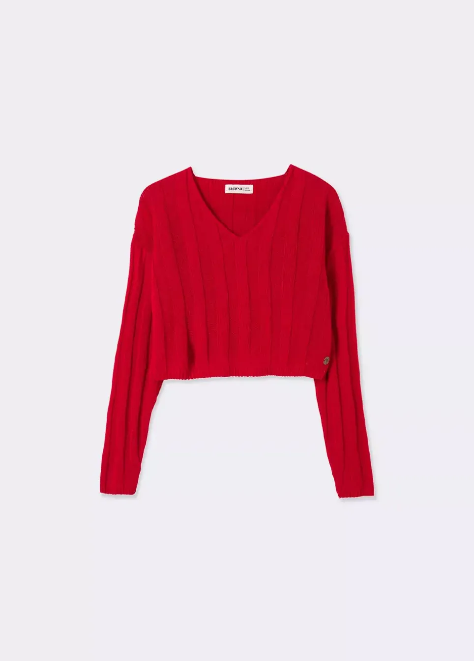 Jersey Cropped Cuello Pico