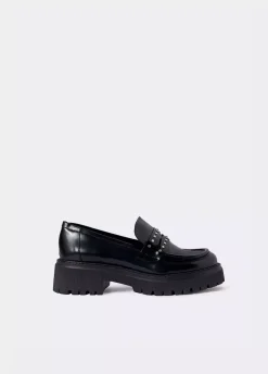 Mocasin Brillante Tachas Piel