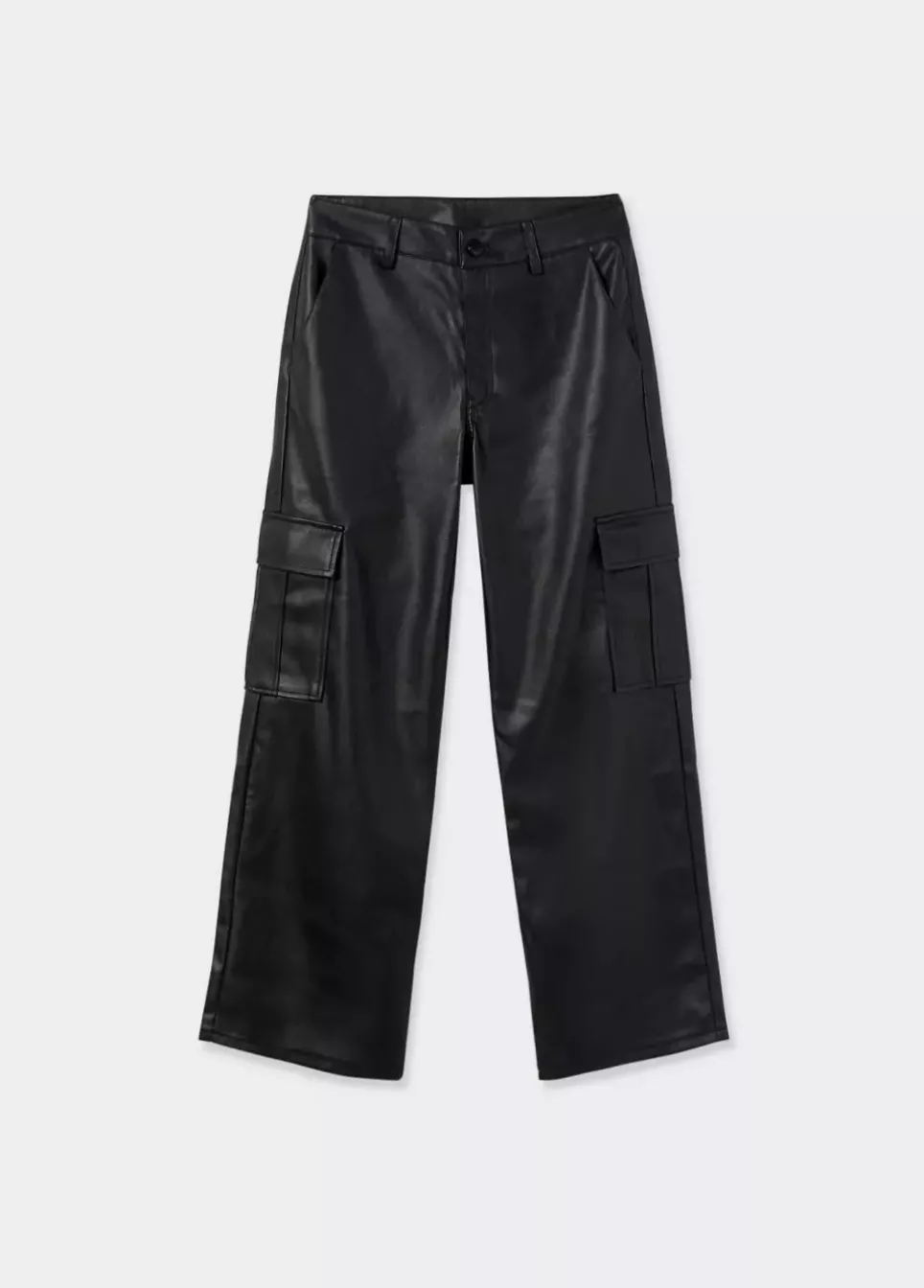 Pantalon Cargo Efecto Piel