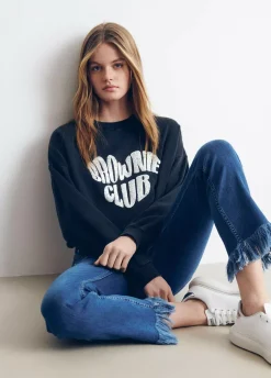 Sudadera Brownie Corazon Glitter