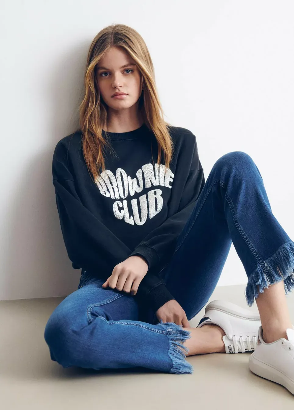 Sudadera Brownie Corazon Glitter