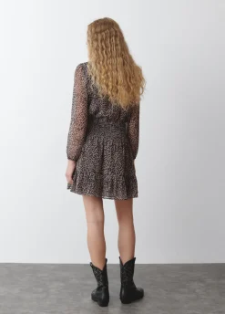 Vestido Corto Mancha Animal