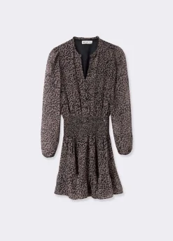 Vestido Corto Mancha Animal