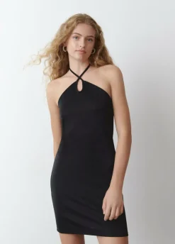 Vestido Halter Cruzado