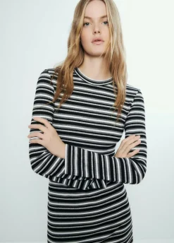 Vestido Rayas Manga Larga